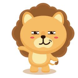Gif animé lion danse